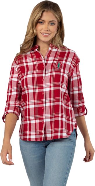 Stanford University Women's Plaid Shirt