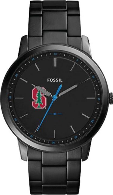Fossil The Minimalist Slim Three Hand Black Stainless Steel Watch ONLINE ONLY Stanford University