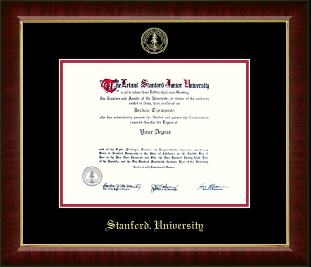 Church Hill Classics Embossed Diploma Frame. Bachelors, Masters, PhD. - ONLINE ONLY
