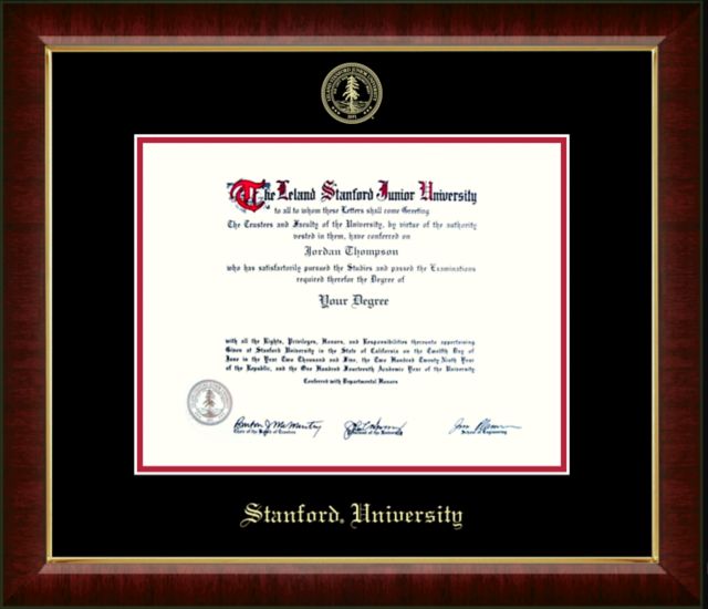 Church Hill Classics Embossed Diploma Frame. Bachelors, Masters, PhD. - ONLINE ONLY