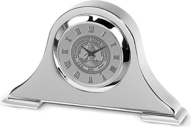 Silver Napoleon Desk Clock - ONLINE ONLY