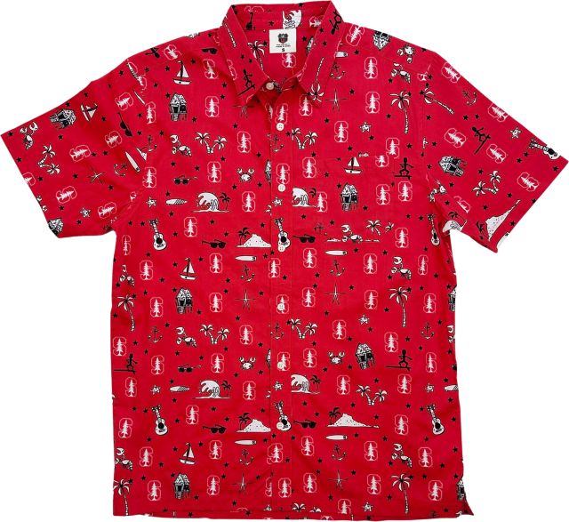 Stanford University Beach Party Button-Up Shirt