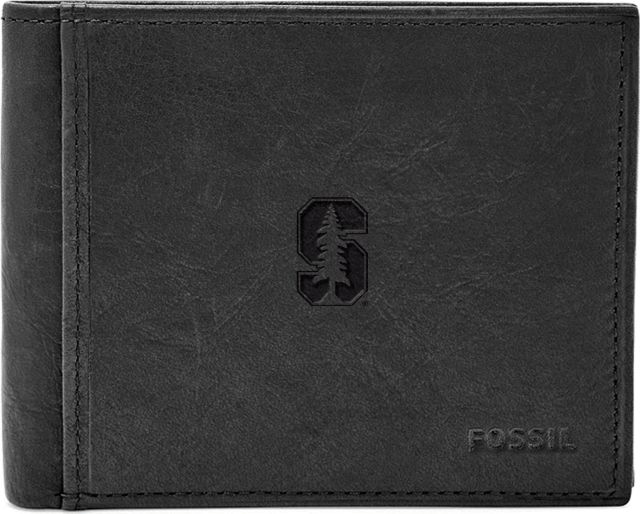 Fossil Leather Ingram RFID Bifold With Flip ID  - ONLINE ONLY