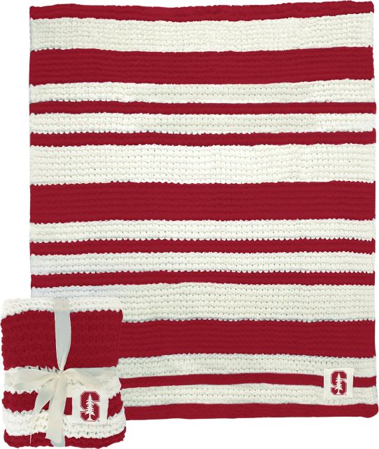 Stanford University Cable Knit Throw 50x60