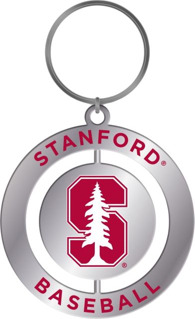 Stanford University Cardinal Baseball Spinner Key Chain
