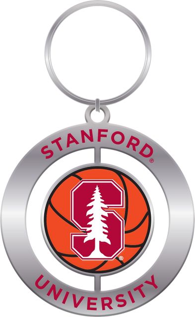 Stanford University Cardinal Basketball Key Tag