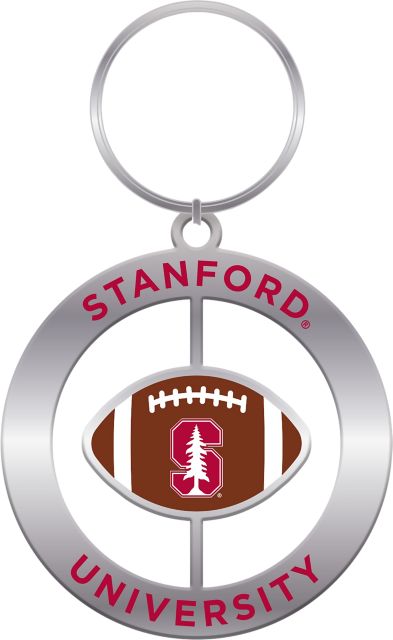 Stanford University Football Spinner Keychain