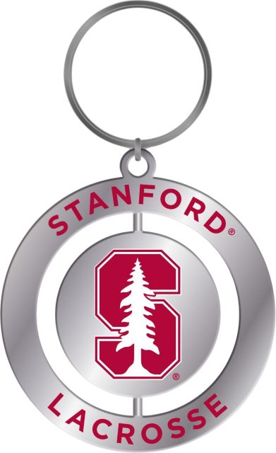 Stanford University Cardinal Lacrosse Spinner Key Chain