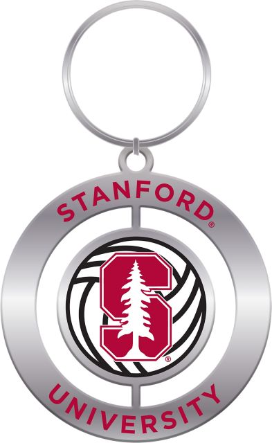 Stanford University Cardinal Volleyball Spinner Key Chain