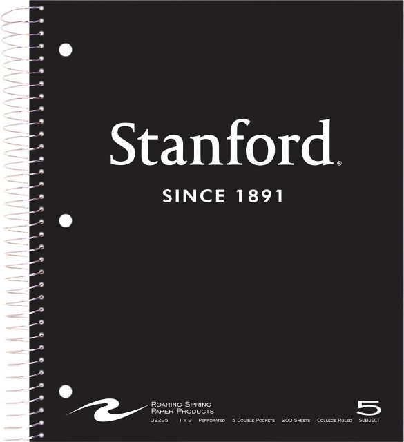 Stanford University 5 Subject Notebook
