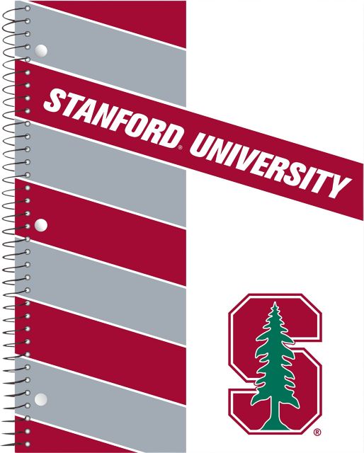 Stanford University Full color imprinted 1 Subject College Ruled Notebook, 11" x 8.5", 70 Sheets