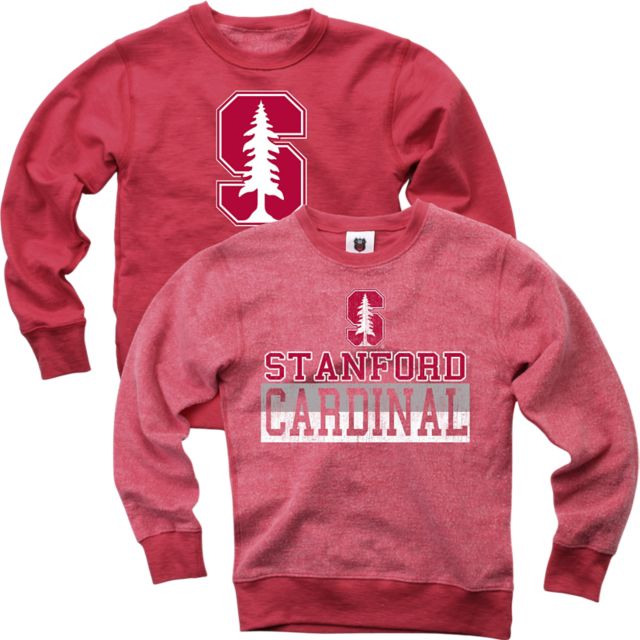 Stanford University Cardinal Boys Reverse Crewneck Sweatshirt