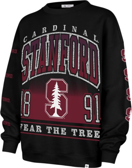 Stanford University Women's Lightweight Crewneck Sweatshirt with a Touch of Glitter