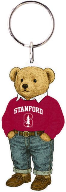 Stanford University Teddy Bear Keychain