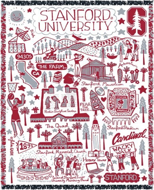 Stanford University Tapestry Blanket