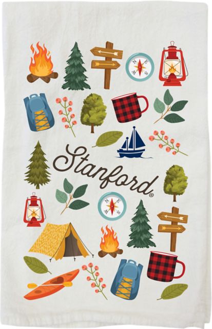 Stanford University Camping Tea Towel