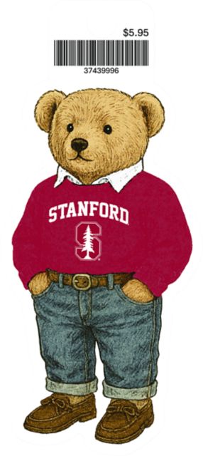 Stanford University Teddy Bear Vinyl Sticker