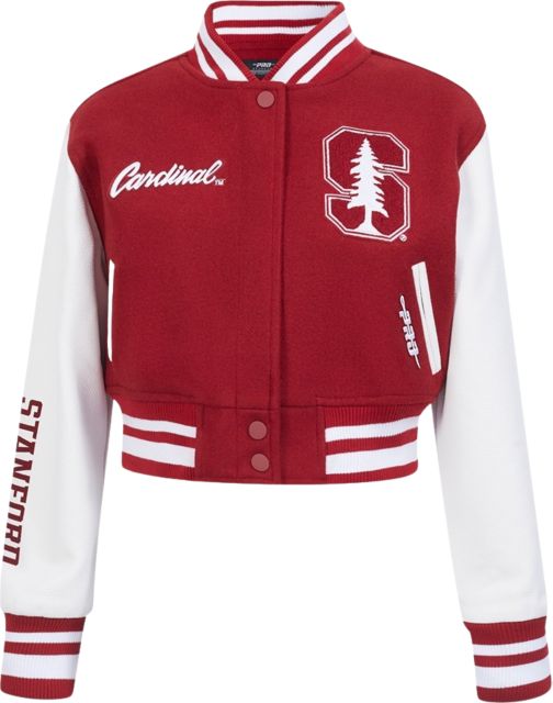 Stanford University Women's Cropped Varsity Jacket