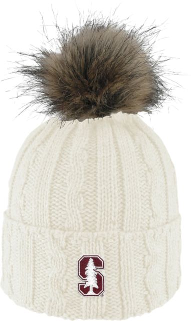 Stanford University Cardinal Women's Fur Pom Beanie