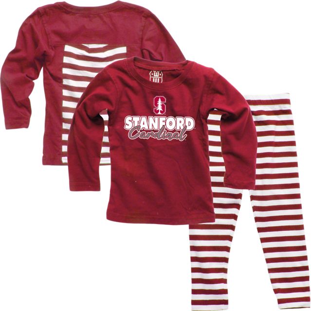 Stanford University Cardinal Infant Girls Stripe Set