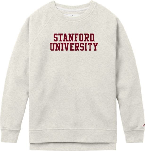 Stanford University Women's Academy Crew Neck Sweatshirt | League Collegiate Wear | Oatmeal | Medium