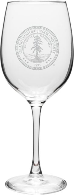 Stanford University 16 oz. Wine Glass