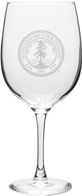 Stanford University 19 oz. Wine Glass