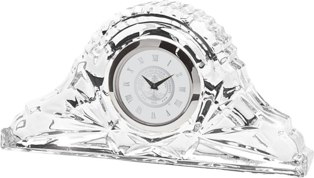Stanford University 4.5'' x 2.5'' Crystal Table Clock