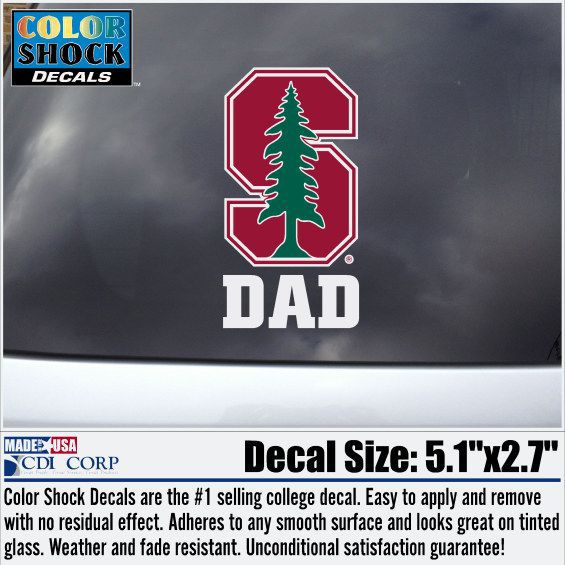Stanford University Cardinal Dad Decal
