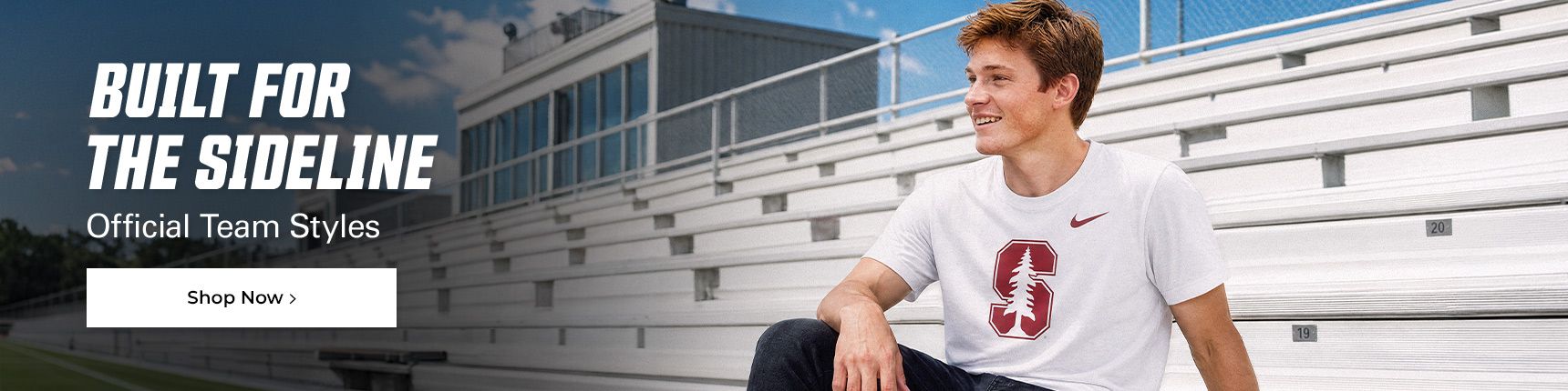 Built for the sideline. Official team styles