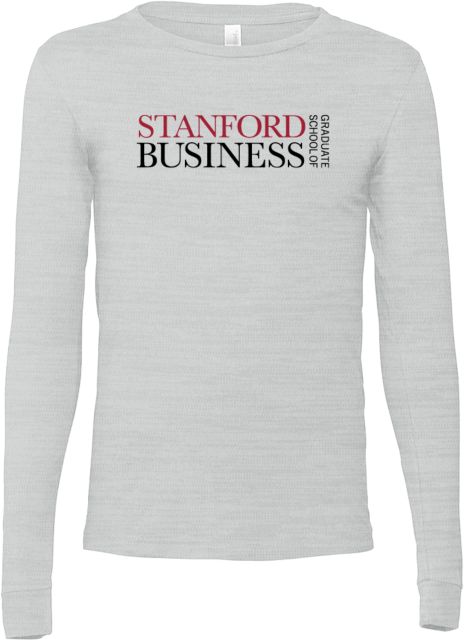 Stanford Bella + Canvas Jersey Cotton Long Sleeve T Shirt Graduate School of Business - ONLINE ONLY