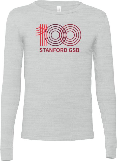 Stanford Bella + Canvas Jersey Cotton Long Sleeve T Shirt Graduate School of Business Centennial - ONLINE ONLY