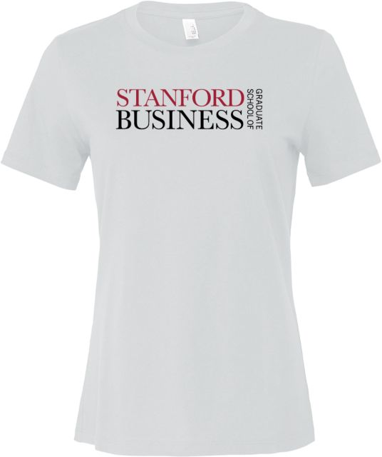 Stanford Bella + Canvas Womens Relaxed Cotton T Shirt Graduate School of Business - ONLINE ONLY