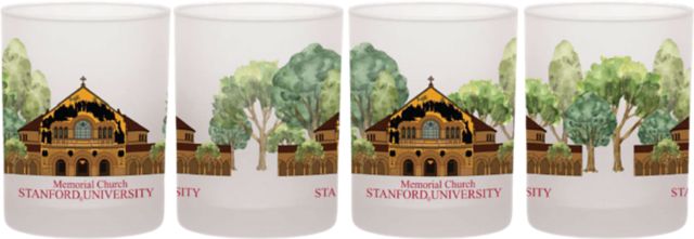 Stanford University 14 oz. Frosted Rocks Glass