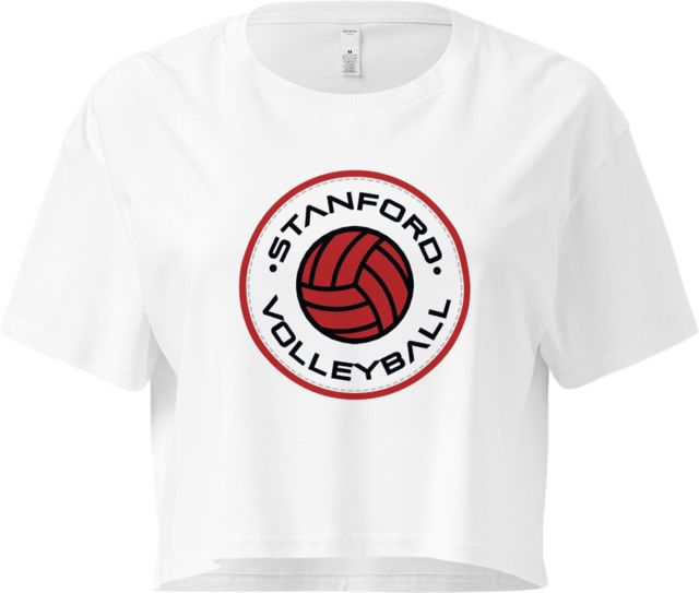 Stanford University Volleyball Women's Crop Short Sleeve T-Shirt