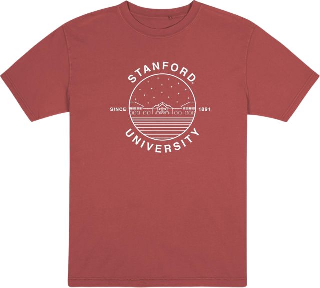 Stanford University Garment Dye Short Sleeve T-Shirt - ONLINE ONLY