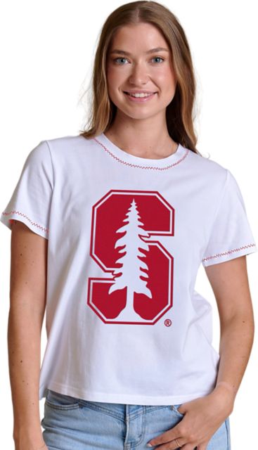 Stanford University Women's Embroidered Short Sleeve T-Shirt