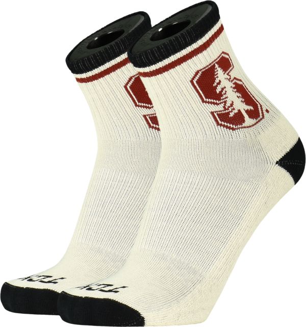 Stanford University Vintage Quarter Crew Socks