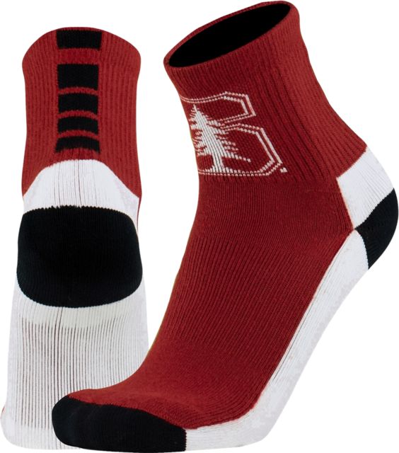 Stanford University Quarter Cut Socks