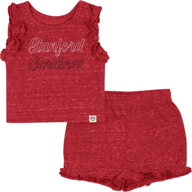 Stanford University Cardinal Infant Girl's Tank Top and Shorts Set