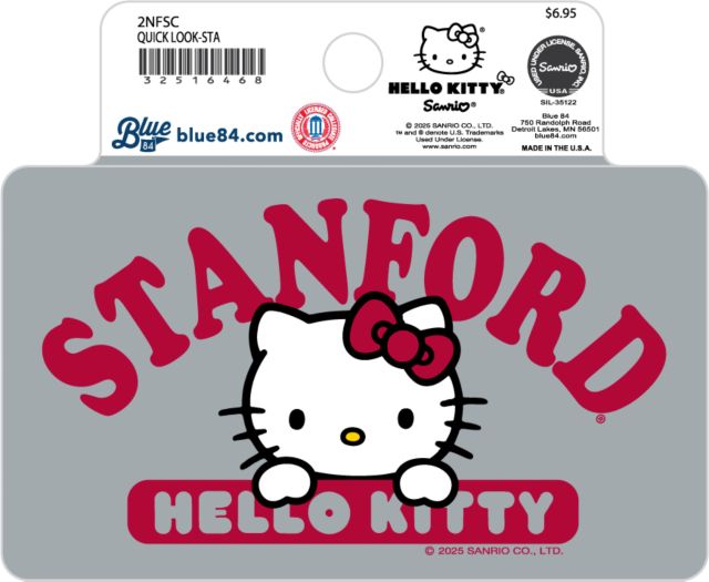 Stanford University Hello Kitty Full Size Sticker
