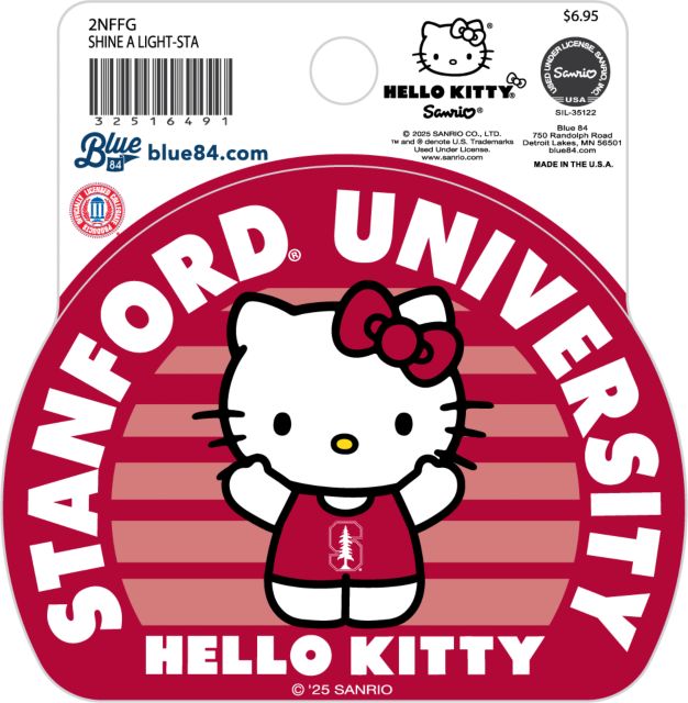 Stanford University Hello Kitty Full Size Sticker