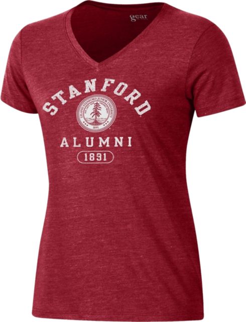 Stanford University Alumni Women's Tri-Blend V-Neck Short Sleeve T-Shirt