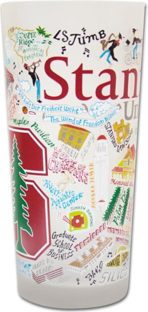 Stanford University 15 Oz. Glass