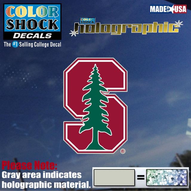Stanford University Cardinal Hologram Decal