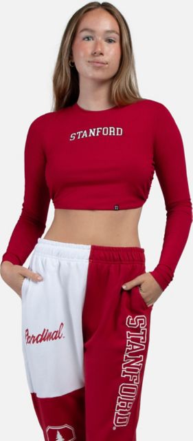 Colosseum Women's Cardinal Stanford I Love My Job Rugby Long Sleeve Shirt