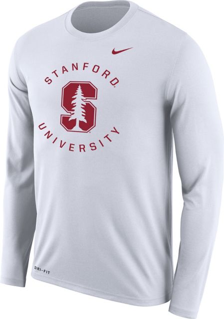 Men's Nike Gray Stanford Cardinal Team Practice Performance Long Sleeve T- Shirt