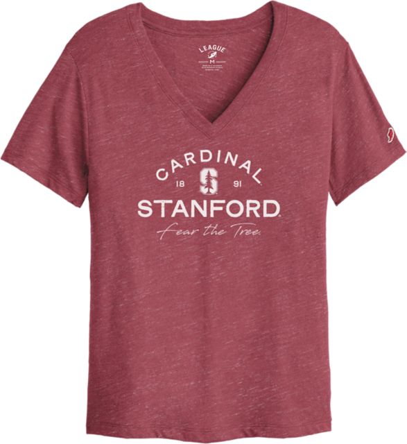 Stanford University Cardinal Women's V-Neck Short Sleeve T-Shirt