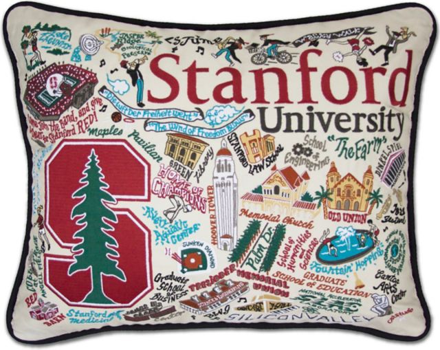Stanford University Embroidered Pillow