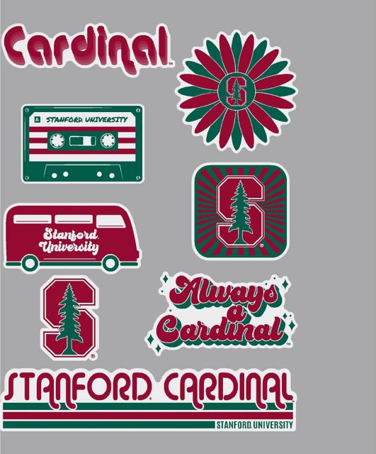 Stanford University 7.5'' x 7.5'' Sticker Sheet